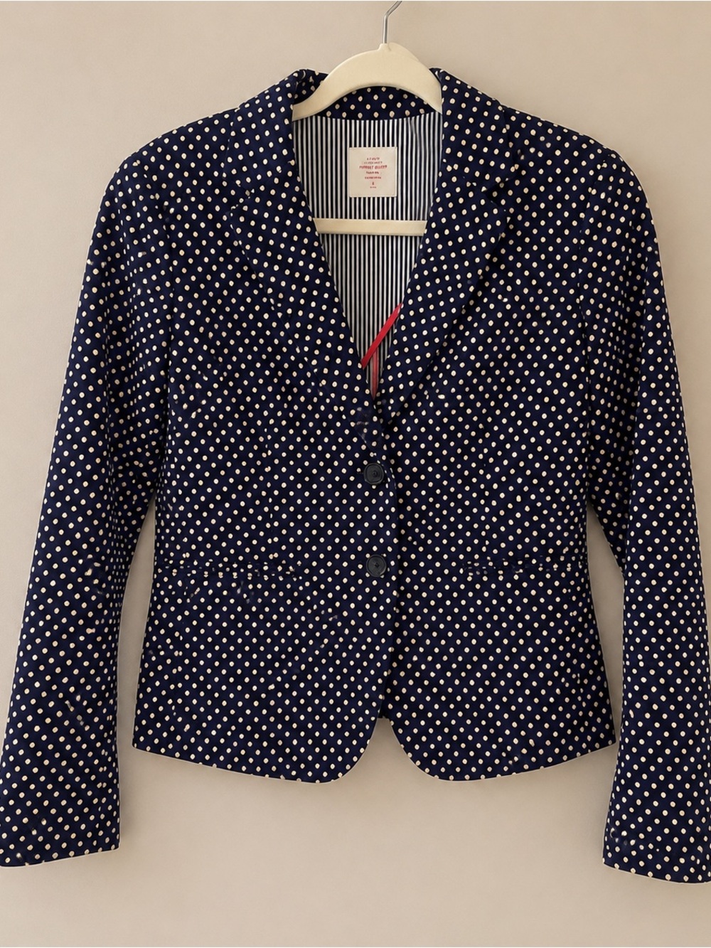 J.Crew Factory Perfect Blazer Polka Dot • Women’s Size 6